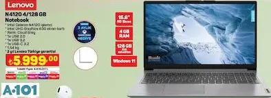 LENOVO N4120 128 GB NOTEBOOK